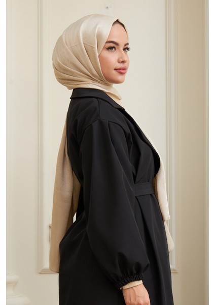 Janjan Çift Taraflı Şal Ekru indirimleri