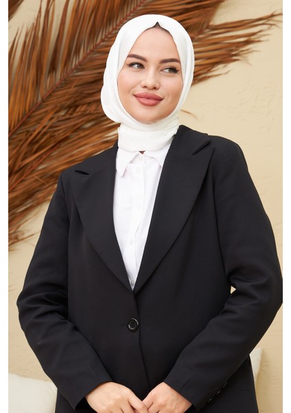 Janjan Çift Taraflı Şal Beyaz