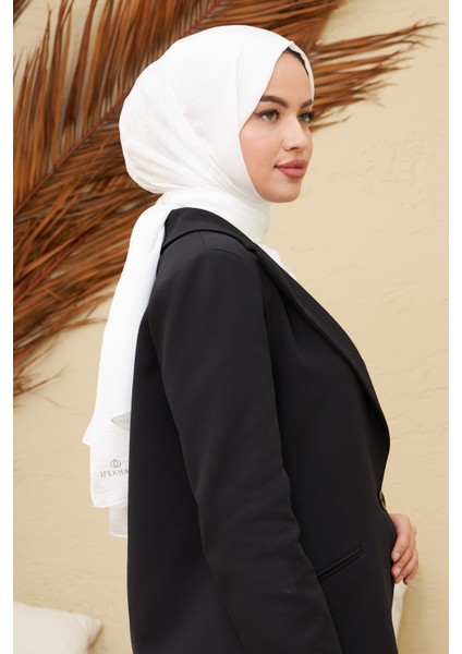 Janjan Çift Taraflı Şal Beyaz fırsatları