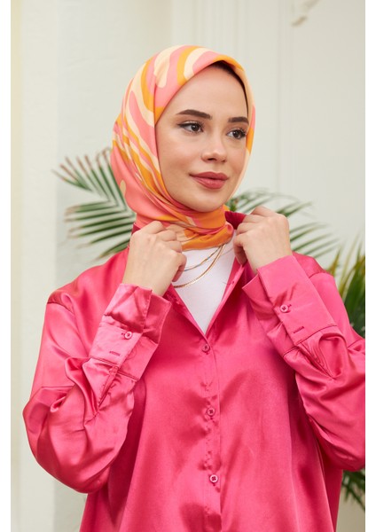 Twist Soft Pudra Pamuk Viskon Eşarp