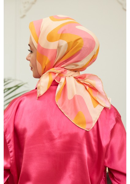 Twist Soft Pudra Pamuk Viskon Eşarp
