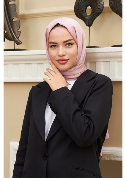 Janjan Çift Taraflı Şal Pudra Pembe fiyatları