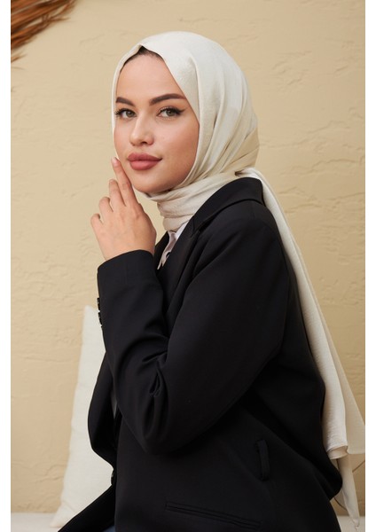 Janjan Çift Taraflı Şal Inci Beyaz modelleri