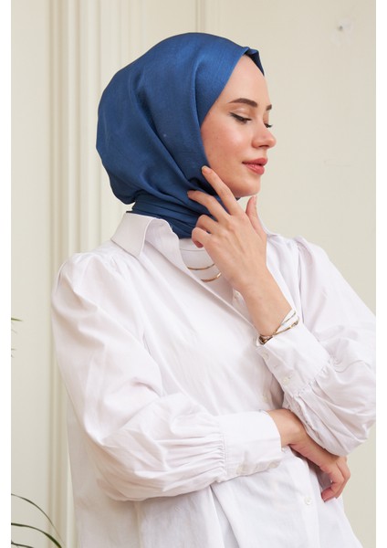 Janjan Çift Taraflı Şal Kot Mavi modelleri