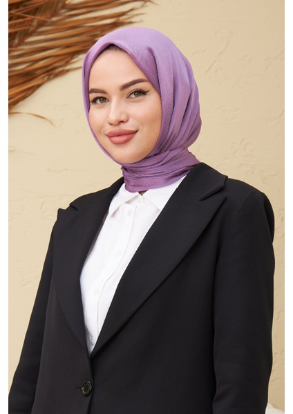 Janjan Çift Taraflı Şal Lila