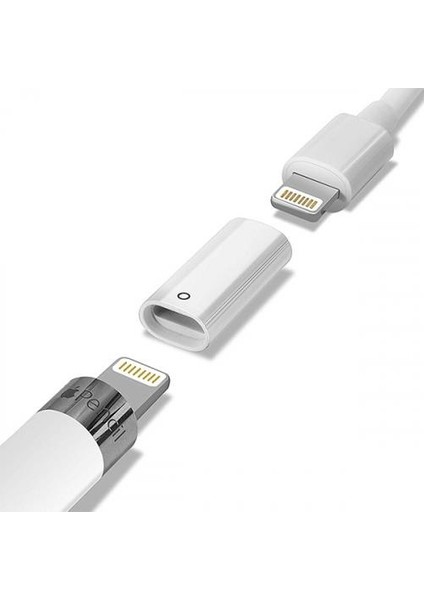 Apple Pen Pencil Kalem Için Lightning Şarj Dönüştürücü Adaptörü, Apple Kalem Şarj Dönüştürücü