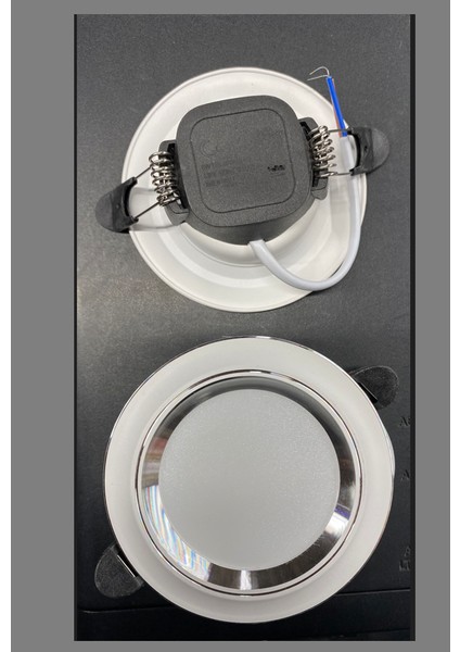 6 W Sıva Altı Cob Led Beyaz-Gold Kasa Spot Gömme Tavan Armatürü 6400K Beyaz Işık CT-5257 (2 Adet) fiyatları