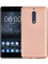 Nokia 5 Carbon Desen Arka Kapak Rose Gold 1