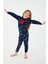 2271 Shine Lacivert Kız Çocuk Uzun Kol Pijama Takım 1