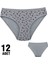 Dondeza 101-58 Desenli Bayan Bikini 12'li 1