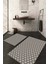Dijital Baskılı Kaymaz Taban Yıkanabilir 2'li Klozet Takımı Banyo Paspası NDKZ-HT-548 1