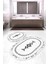 Dijital Baskılı Kaymaz Taban Yıkanabilir Oval 2'li Klozet Takımı Banyo Paspası NOKZ-SD-1049 1