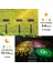 2 Li Paket Ayçiçeği Sarı ve Rgb Işık Yılbaşı Güneş Enerjili Bahçe Aydınlatma Solar Bahçe Süsü 3