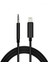 Lightning To 3.5mm Aux Ses Kablosu Çevirici Dönüştürücü Kablo 1 Metre - Siyah 5