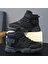 BI30HH015 Siyah Erkek Çocuk Spor Ayakkabılar Kaymaz ve Aşınma Direnci Gündelik Ayakkabılar