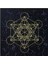 Astrolojik Kumaş Dekor Wicca Kare Kristal Izgara Goblen Siyah(Yurt Dışından) 2