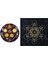 Astrolojik Kumaş Dekor Wicca Kare Kristal Izgara Goblen Siyah(Yurt Dışından) 5