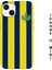 Sarı Lacivert Çubuklu Baskılı Iphone 13 Mini Silikon Telefon Kılıfı Fenerbahçe 1
