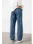 Baggy Relaxed Jean Efektli Pantolon Dark Blue 4