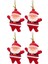 4'lü Noel Baba Yılbaşı Çam Ağacı Süsü 1