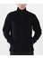 Unisex Siyah Kanguru Cep Polar Hirka 1