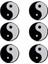 4X6PARÇA Yin Yang Tenis Raket Titreşim Sönümleyici Şok Emici Siyah Beyaz 4 Adet (Yurt Dışından) 3