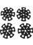 4pcs/set Yedek Kauçuk Kar Tanesi Kar Sepeti Yürüyüş Gezme Kutupları (Yurt Dışından) 1