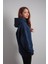 Unisex Oversize Hoodie Moon Lacivert 4