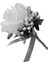 Düğün Boutonniere Buttonhes Damat En Iyi Broş Çiçekleri Beyaz ve Gri (Yurt Dışından) 5
