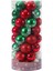 Noel Top Süsleri 50 Pcs Asılı Kolye Baubles Dekorasyon Için 6cm Kırmızı Yeşil Beyaz (Yurt Dışından) 1