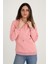 Kapüşonlu Somon Sweatshirt 1