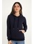 Kapüşonlu Lacivert Sweatshirt 3