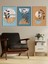 Boho Stil Minimal Kanvas Tablo Seti 3 Adet x 40X55CM 1