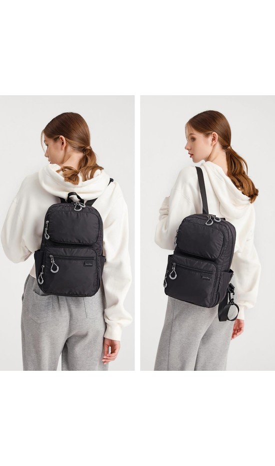Smart Bags Extra Hafif Kumaş Uniseks Sırt Çantası BC 3142 - Siyah görsel 4