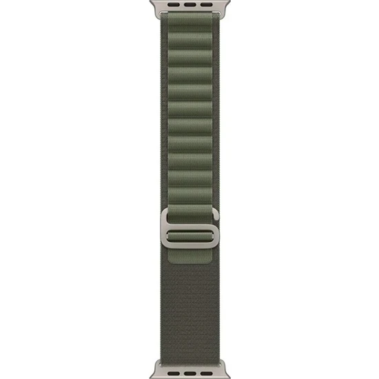 Asfal Apple Watch Uyumlu 42MM 44MM 45 mm 49mm Kordon 1/2/3/4/5/6/se/7/8/ Watch Ultra Alpine Loop Kordon yeşil