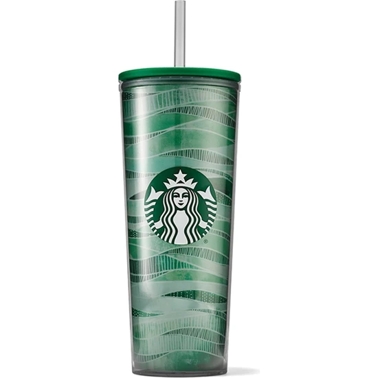 Starbucks Starbucks® Puslu Yeşil Soğuk Içecek Bardağı  414 ml - 11139686