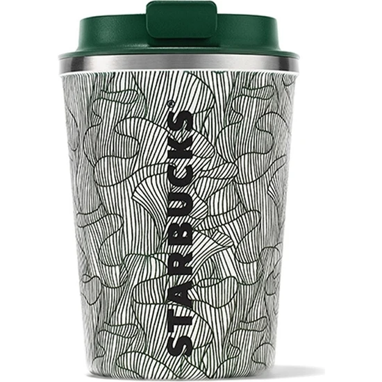 Starbucks® Paslanmaz Çelik Dalga Desenli Termos 355 ml - 11139776