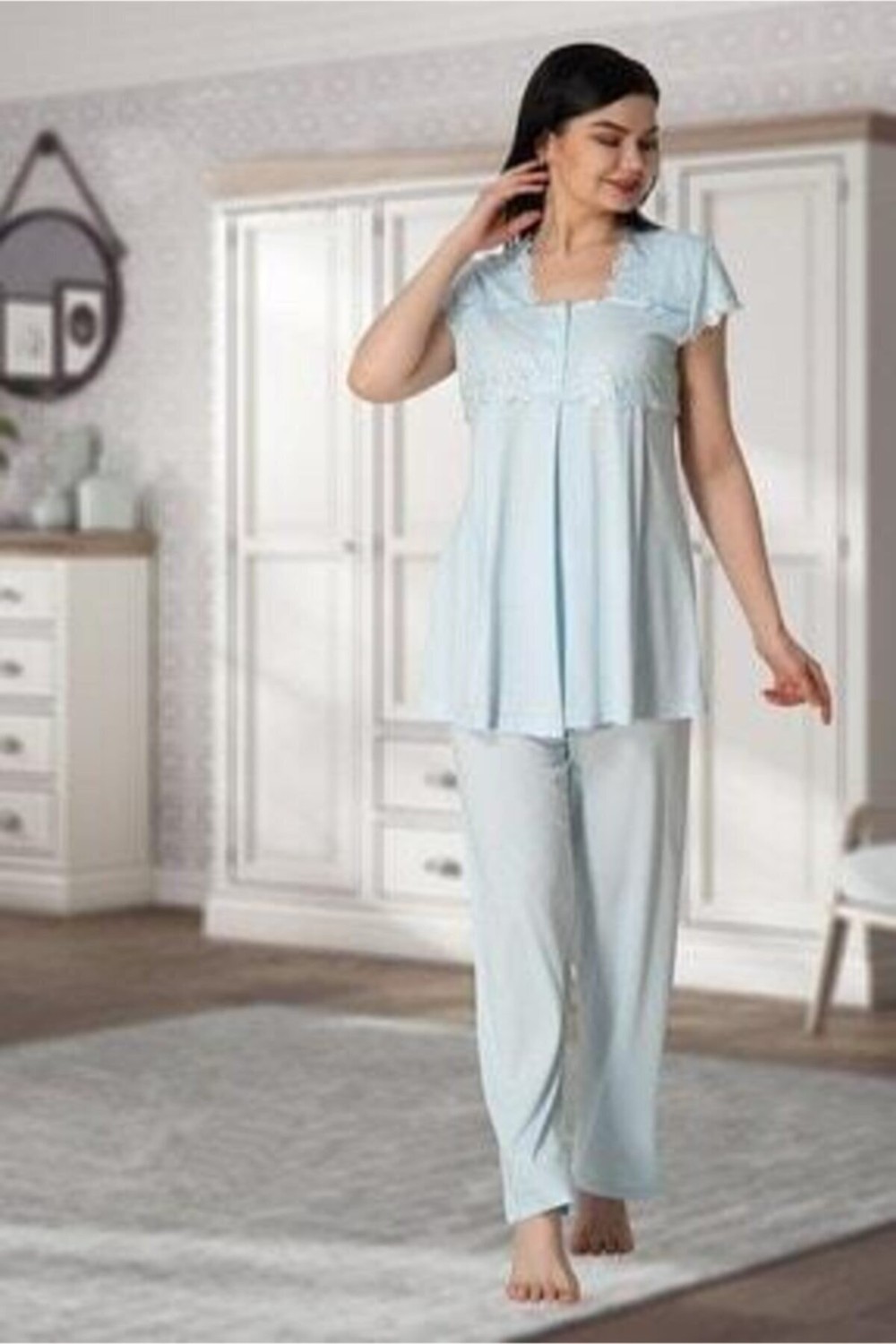 Effort t Kadın Lohusa Hamile Pijama Takımı 5012 görsel 3