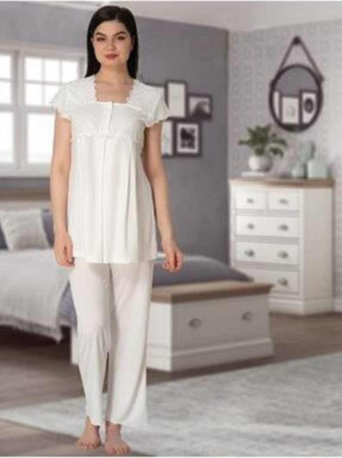 Effort t Kadın Lohusa Hamile Pijama Takımı 5012 görsel 2