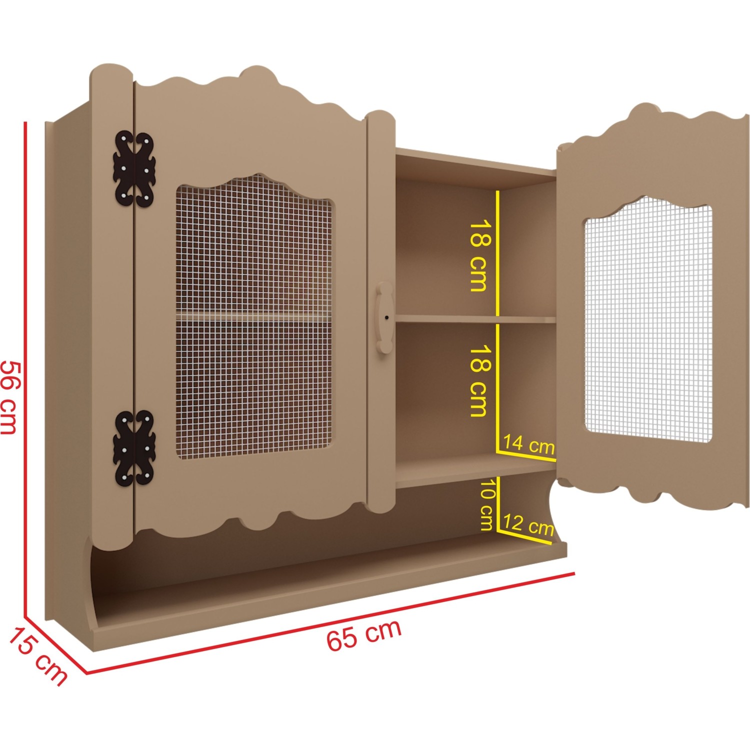 Ucuz Ahşap Hobi Tel Dolap Telli Mutfak Dolabı Terek Fiyatı