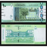 3Alp Koleksiyon Sudan 10 Pound 2017 "çil" Yabancı Eski Kağıt Para