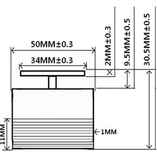 Mini 50MM Tam Aralıklı Titreşim Hoparlör Hoparlör 4 Ohm 25 Watt Bas(Yurt Dışından)