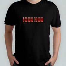 Pixxa Iron Man Demir Adam Pamuklu Bisiklet Yaka T-Shirt Model 1