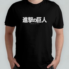 Pixxa Attack On Titan Pamuklu Bisiklet Yaka T-Shirt Model 1
