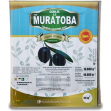 Muratoba Az Tuzlu Iri Boy Siyah Zeytin 10 kg 261-290 Kalibre