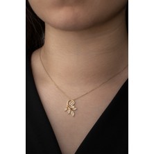 Çelikoğlu Kuyumculuk 8 Ayar Altın  Çicek Dal Kolye 2,13 gr