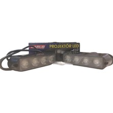 Carub Hk Off Road Projektor 11 cm Sarı 4 LED Çakarlı 9-30V  2 Li