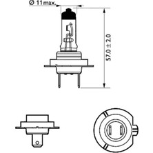 Phılıps (Iki Adet) H7 55WATT +%30 Fazla Işık Standart   Ampul 12972 Prc1 Ean- 8711500405937