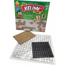 HYD Ahşap Kelime Oyunu Scrabble ve Ahşap Kızma Birader 2'li Set