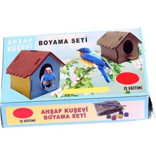 HYD Boyanabilir Ahşap Kuşevi Yapım ve Boyama Seti